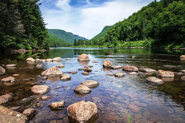 Photo of Panoramic view of Jacques Cartier River