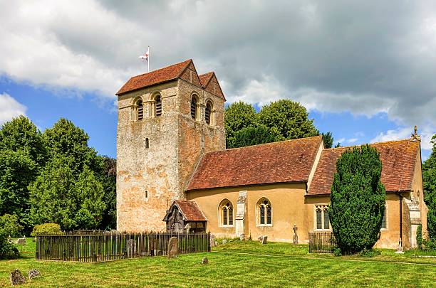istock Parish church, Fingest, Buckinghamshire, England 587801096