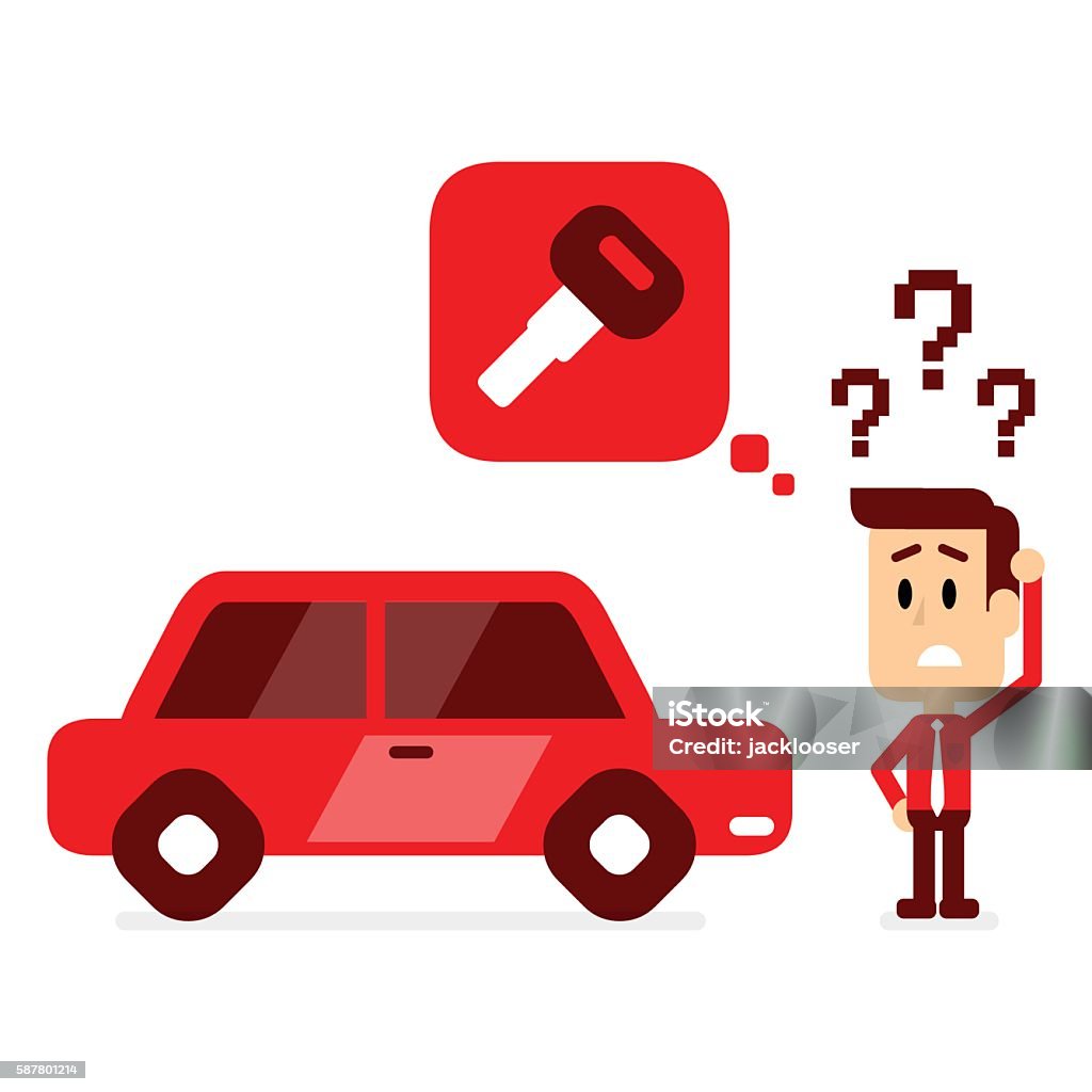 Man Missing A Car Key Stock Illustration - Download Image Now - Key, Lost, Reminder - iStock Man Missing A Car Key Stock Illustration - Download Image Now - Key, Lost, Reminder - iStock