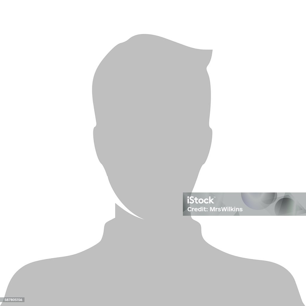Ilustracja wektorowa zdjęcia profilowego - Grafika wektorowa royalty-free (Profil - Z boku)