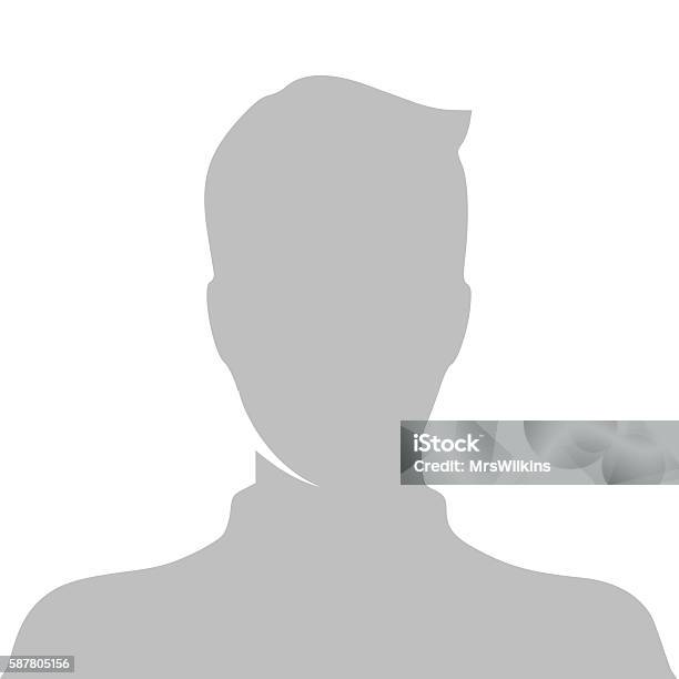 Profile Picture Vector Illustration Stock Illustration - Download Image Now - Profile View, Photographic Print, In Silhouette