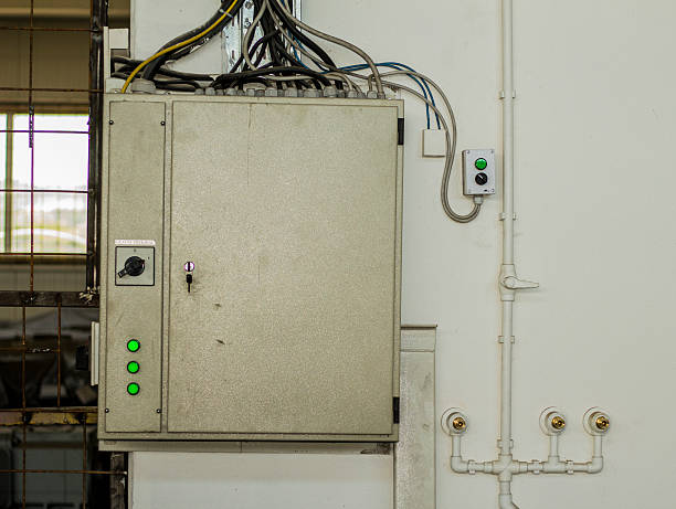 istock Electricity Control in factory -industry fuse box 587806622