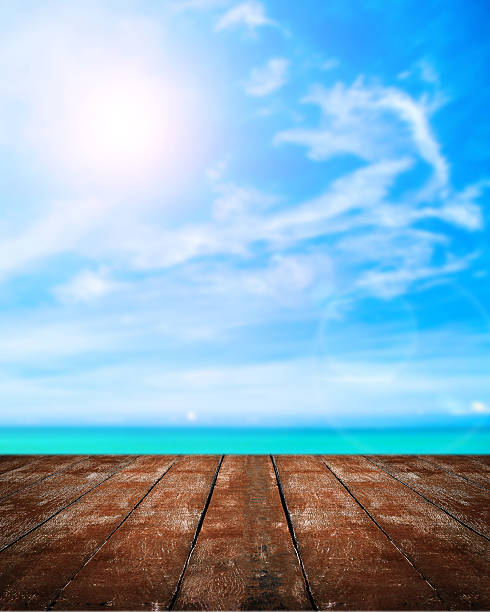 istock Image of blurred sea blue-sky 587806710