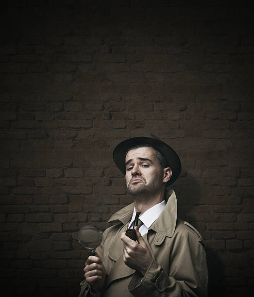 istock Funny vintage investigator 587807620