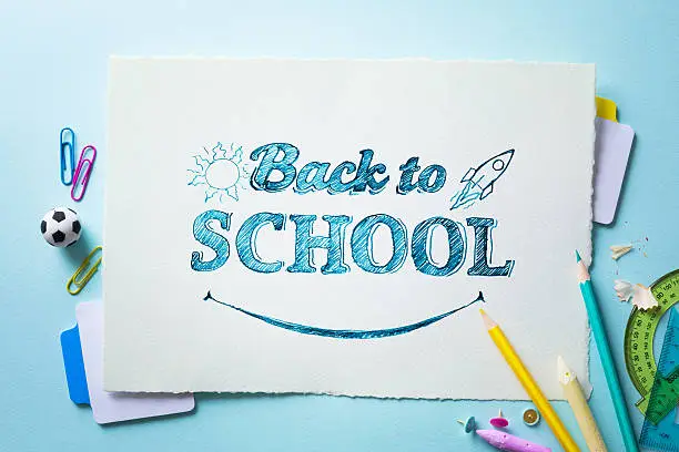 Photo of Art welcome Back To School Banner; School Supplies Tumblr