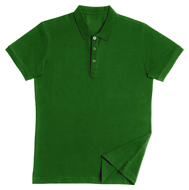 istock Polo shirt isolated on white background 587811118