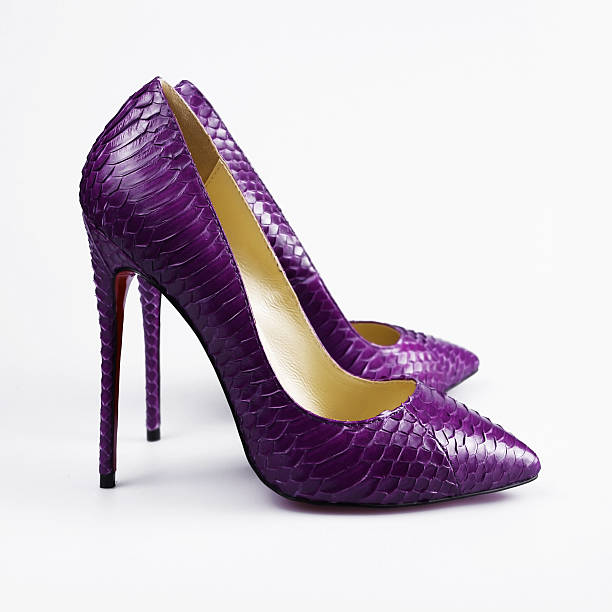 istock pair of new purple shoes 587812344