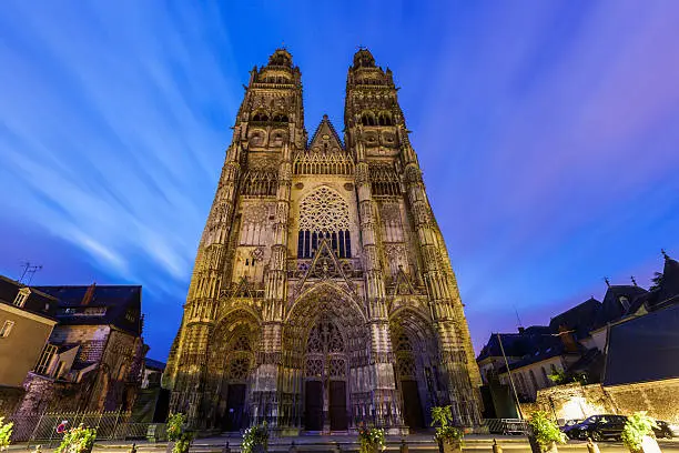 Cathedral Towers. Tours, Pays de la Loire, France