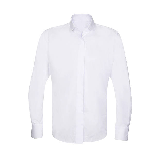 istock white shirt with long sleeves isolated 587815810