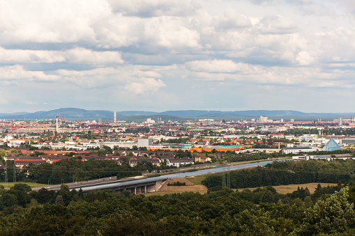 panoramic view of the city of Nuremberg