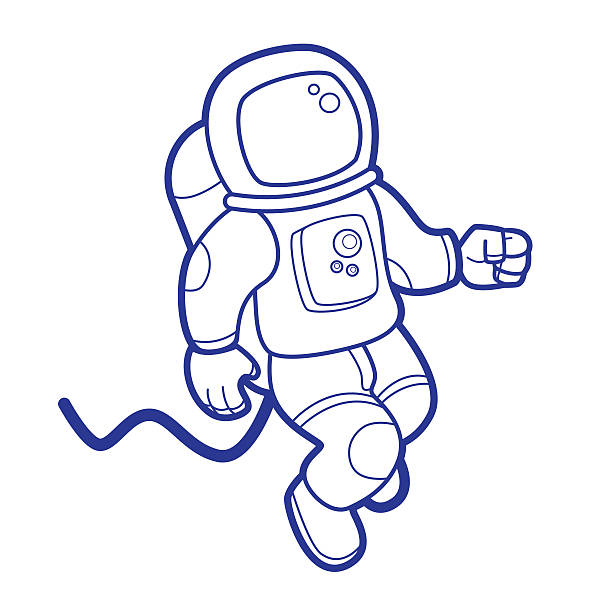 Space Astronaut vector art illustration