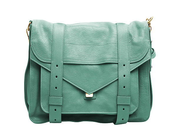istock Woman leather bag isolated 587817420