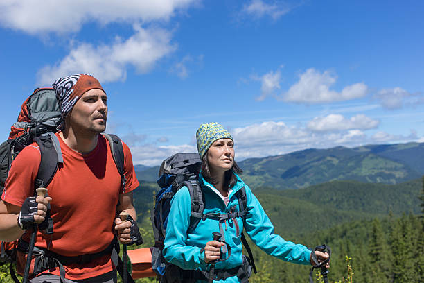 istock Hiking in the mountains in the summer. 587818480