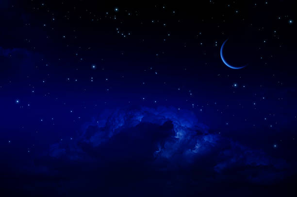 istock Night Sky with Stars and Clouds 587818506
