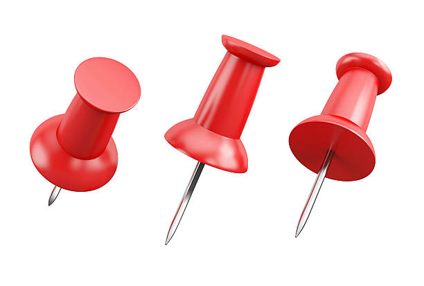 istock set of red push pins isolated on white background 587881480