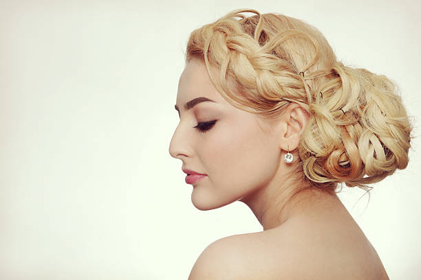 istock Beauty with prom hairdo 587881850