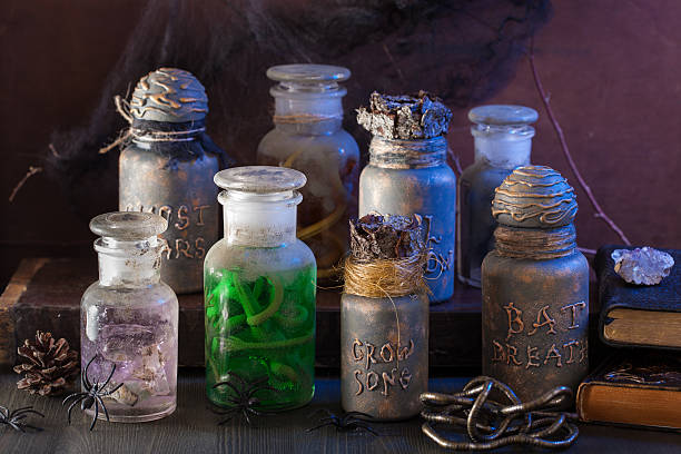 istock witch apothecary jars magic potions halloween decoration 587881860