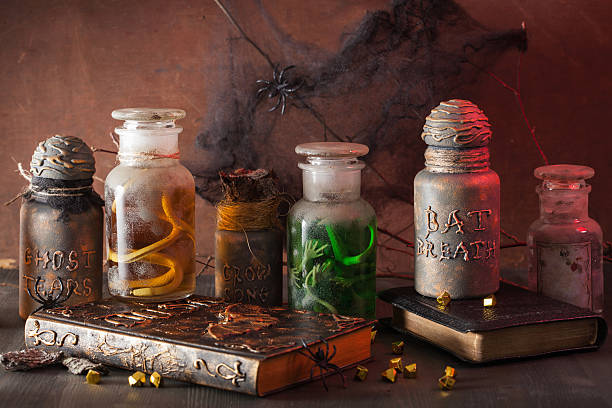 istock witch apothecary jars magic potions halloween decoration 587882654