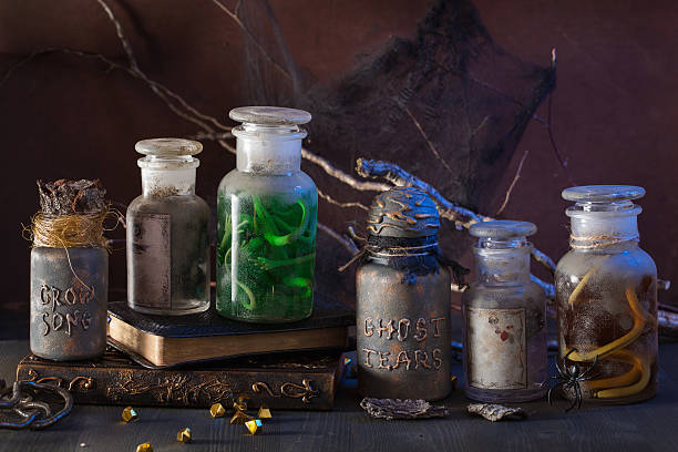 istock witch apothecary jars magic potions halloween decoration 587882810