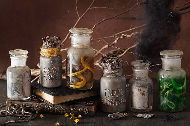 istock witch apothecary jars magic potions halloween decoration 587882932