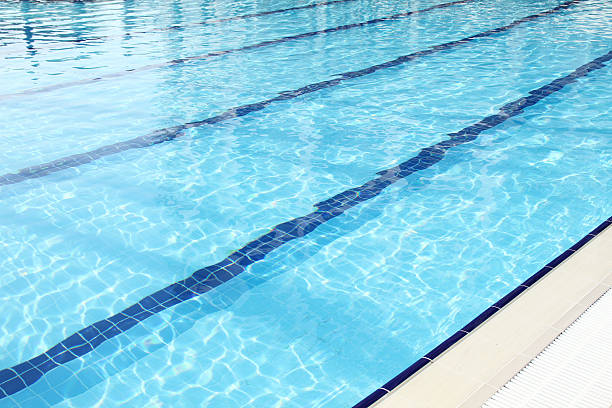 istock Swimming pool is outdoors 587888070
