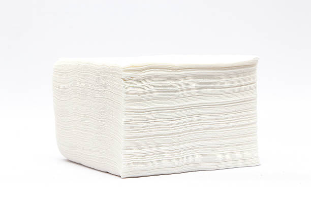 Disposable napkin stock photo