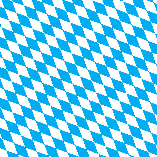 баварский флаг вектор фон - oktoberfest germany munich bavaria stock illustrations