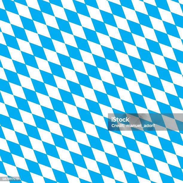 Bavarian Flag Vector Background Stock Illustration - Download Image Now - Bavaria, Flag, Backgrounds