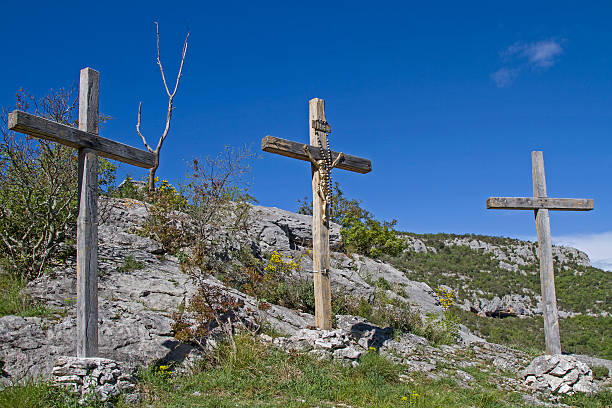 Calvary in Istarske Toplice in the inland of the Istrian peninsula