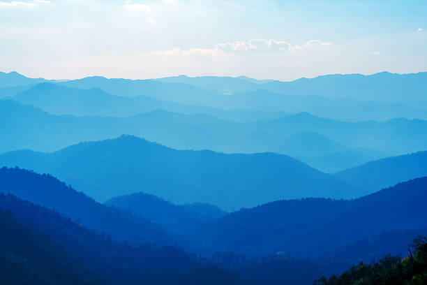 istock blue color of mountains at evening 587901606
