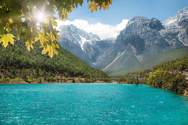 istock Jade Dragon Snow Mountain in Lijiang, Yunnan, China. 587901836