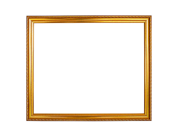 istock gold color wooden photo frame background 587903764