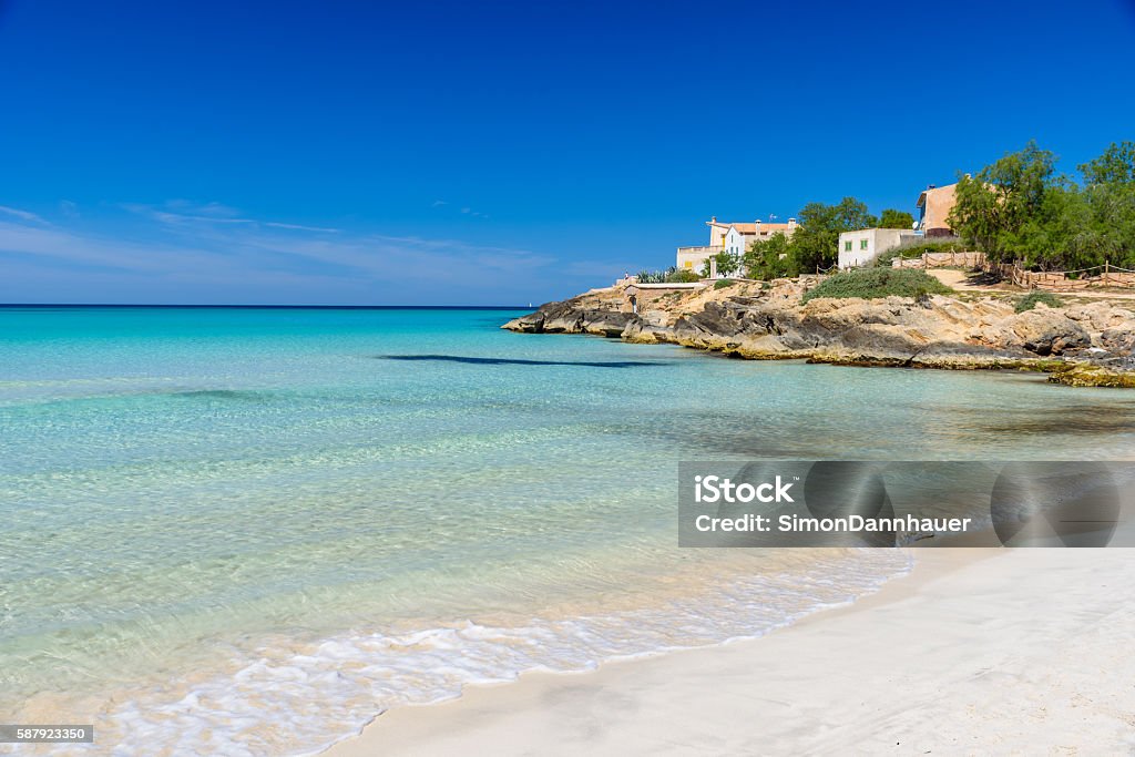 Beach Es Trenc - beautiful coast of Mallorca, Spain Beach Es Trenc - beautiful coast and beach of Mallorca, Spain Beach Stock Photo