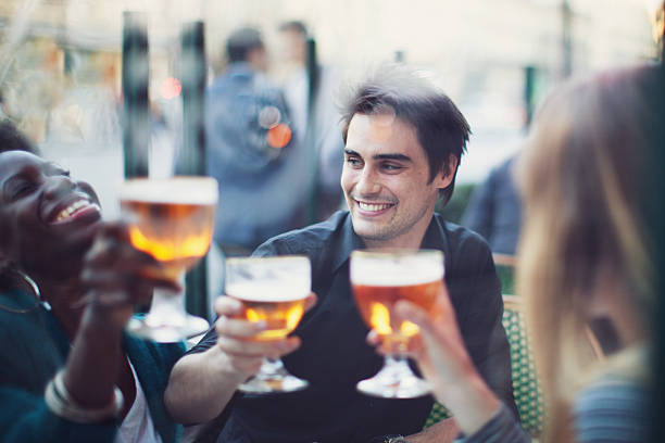 istock Group of Friends Drinking a Beer 587928530