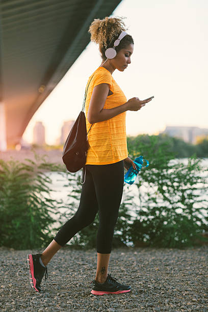 latina runner. - river sava foto e immagini stock