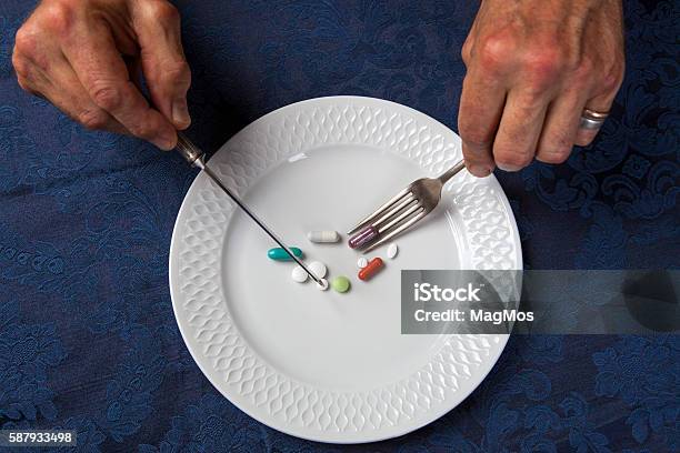 Diet Eating Concept Stock Photo - Download Image Now - Breakfast, Capsule - Medicine, Concepts
