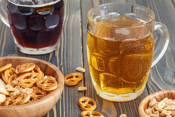 istock Beer with Pretzels, Crackers and Nuts. 587936252