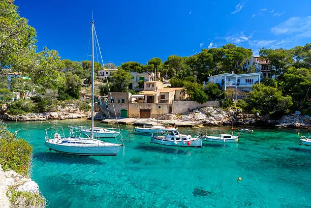 Beautiful coast and harbour of Cala Figuera -  Spain, Mallorca