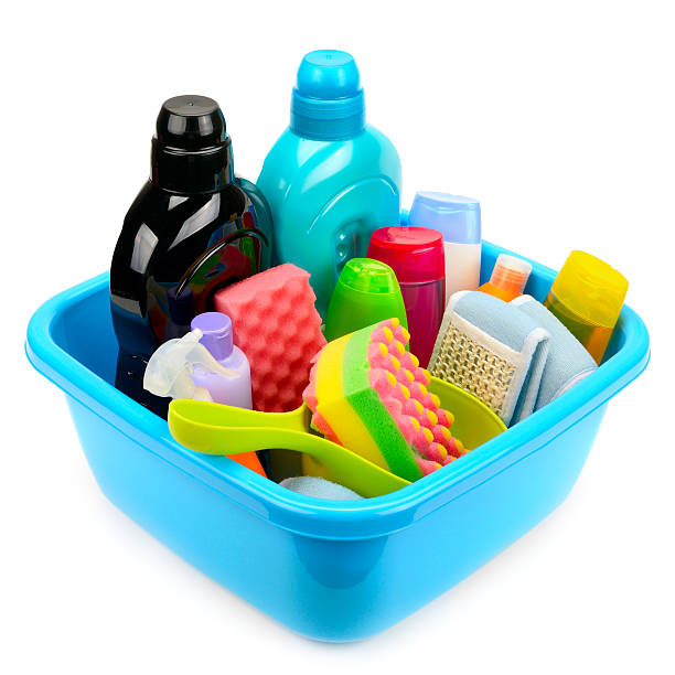 istock Hygiene products in basin 587942354