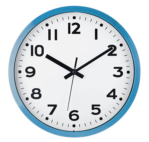 istock Wall clock isolated on white. Ten past ten. 587944138
