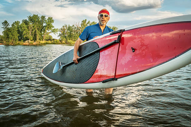 istock stand up paddling in Colorado 587945994