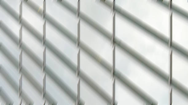 istock Defocused Vertical Bar Grid Pattern, in Shadow Background, Steel Gray 587949226