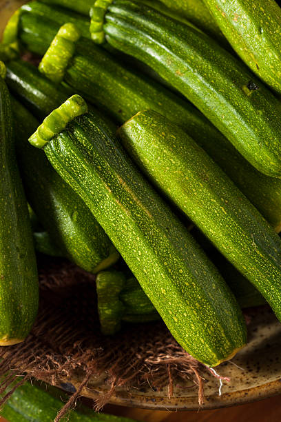 istock Raw Green Organic Baby Zucchini 587953058