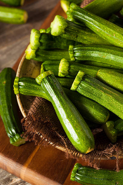 istock Raw Green Organic Baby Zucchini 587953066