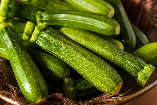 istock Raw Green Organic Baby Zucchini 587953078