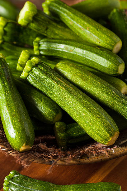 istock Raw Green Organic Baby Zucchini 587953086