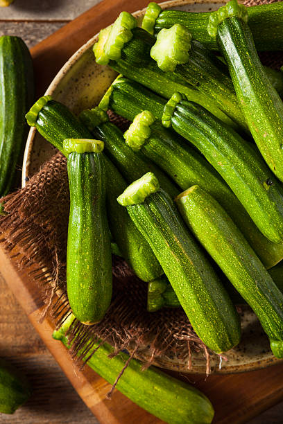 istock Raw Green Organic Baby Zucchini 587953192