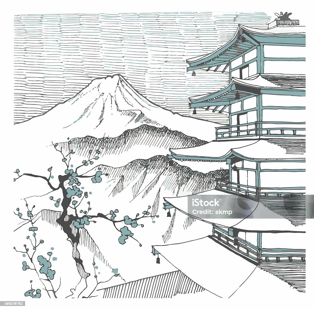 Tự Học Vẽ Tranh Phong Cảnh Núi Phú Sĩ Cho Người Mới Bắt Đầu