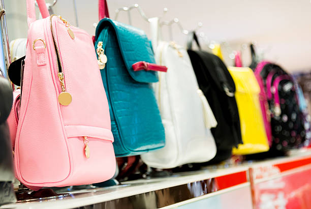 istock Group of purses in the market 588222788