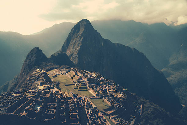 istock Ancient inca town of Machu Picchu 588223342